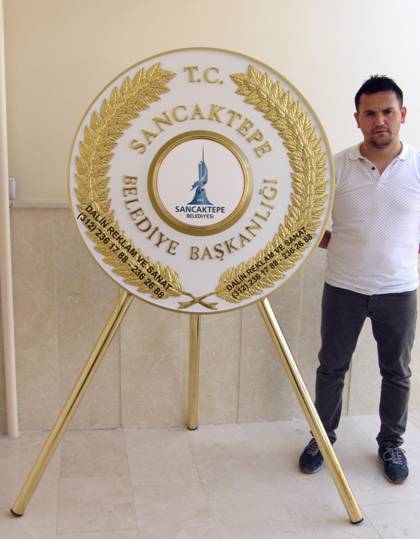 Kal�n Prin� Ayakl� Belediye Ba�kanl��� Metal �elenk Resmi